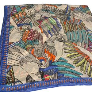 Large parrot scarf blue aldo